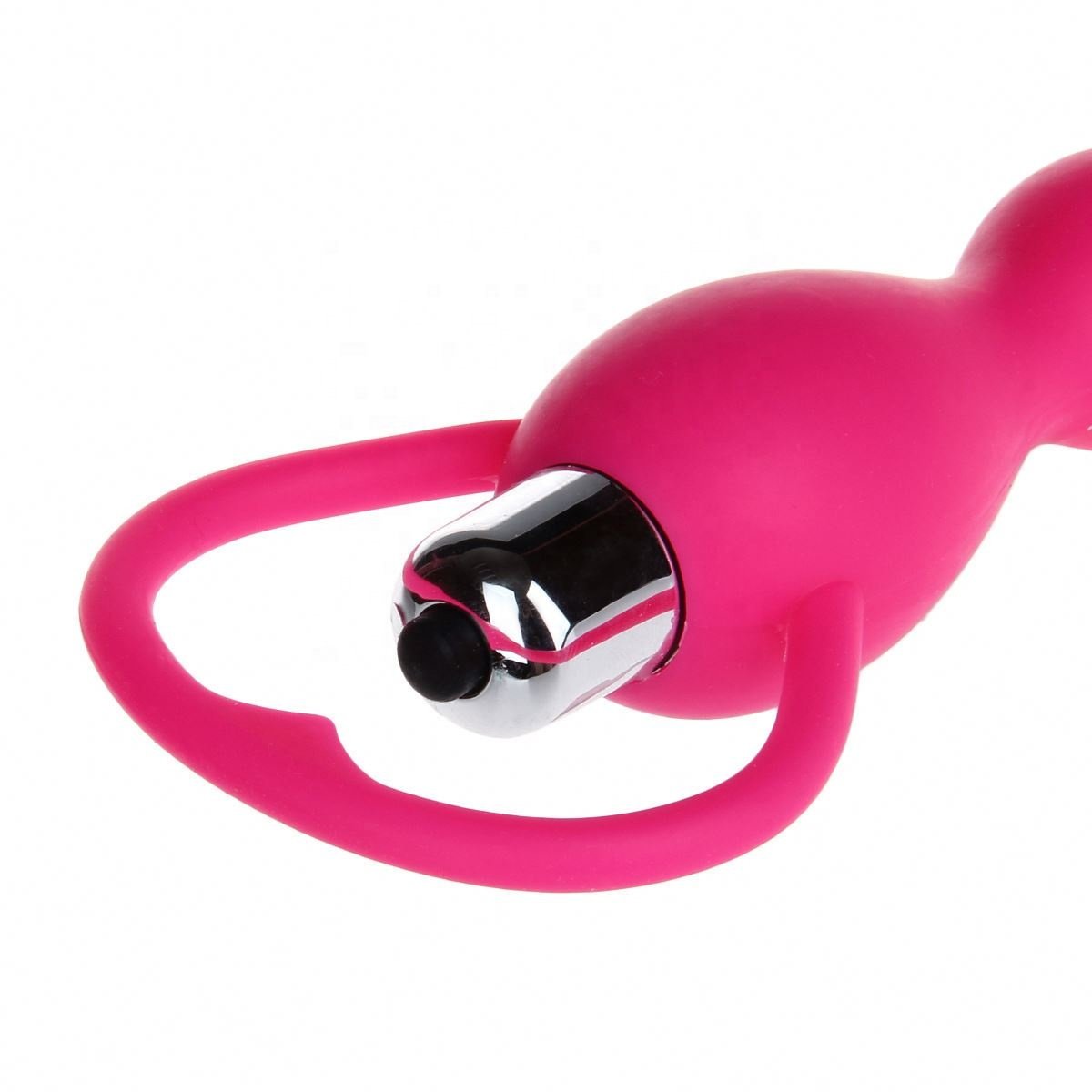 Girlspower Anal Silicone Vibrating Beads Anal Vibrator Butt Plug Beaded Vibrator For Women And Men Gay Sex