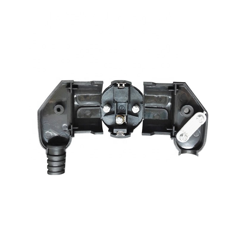 16A EU European 2 Pin AC 250V Electrical Power Socket Rewireable Plug Male Sockets Outlets Adapter