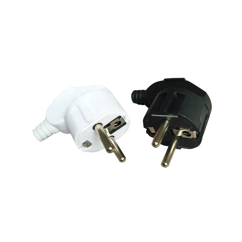 16A EU European 2 Pin AC 250V Electrical Power Socket Rewireable Plug Male Sockets Outlets Adapter
