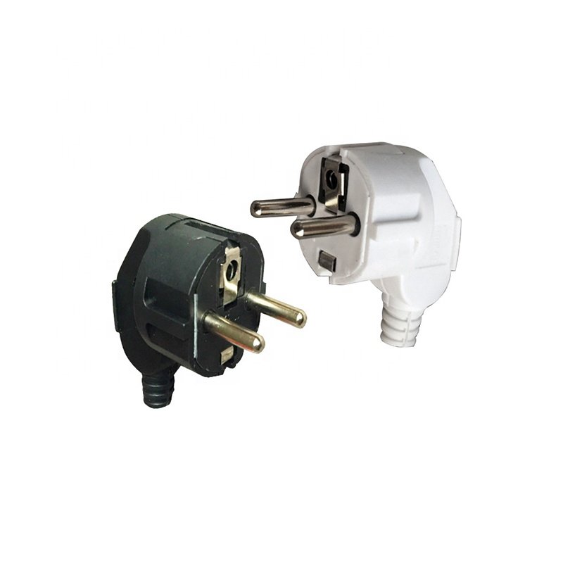 16A EU European 2 Pin AC 250V Electrical Power Socket Rewireable Plug Male Sockets Outlets Adapter