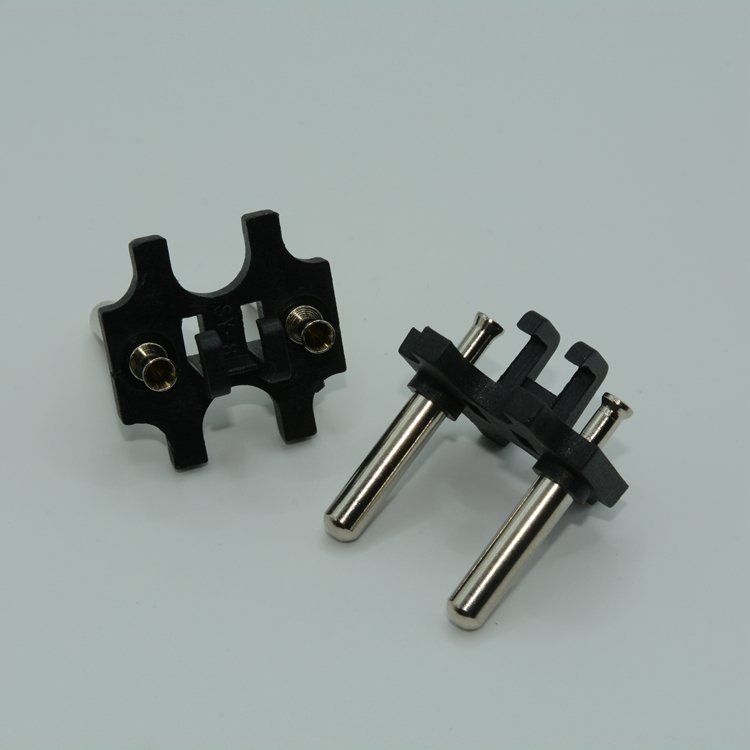 High Quality Round Plug Insert 2 Pins EU Hollow Plug Insert for Electrical Equipment
