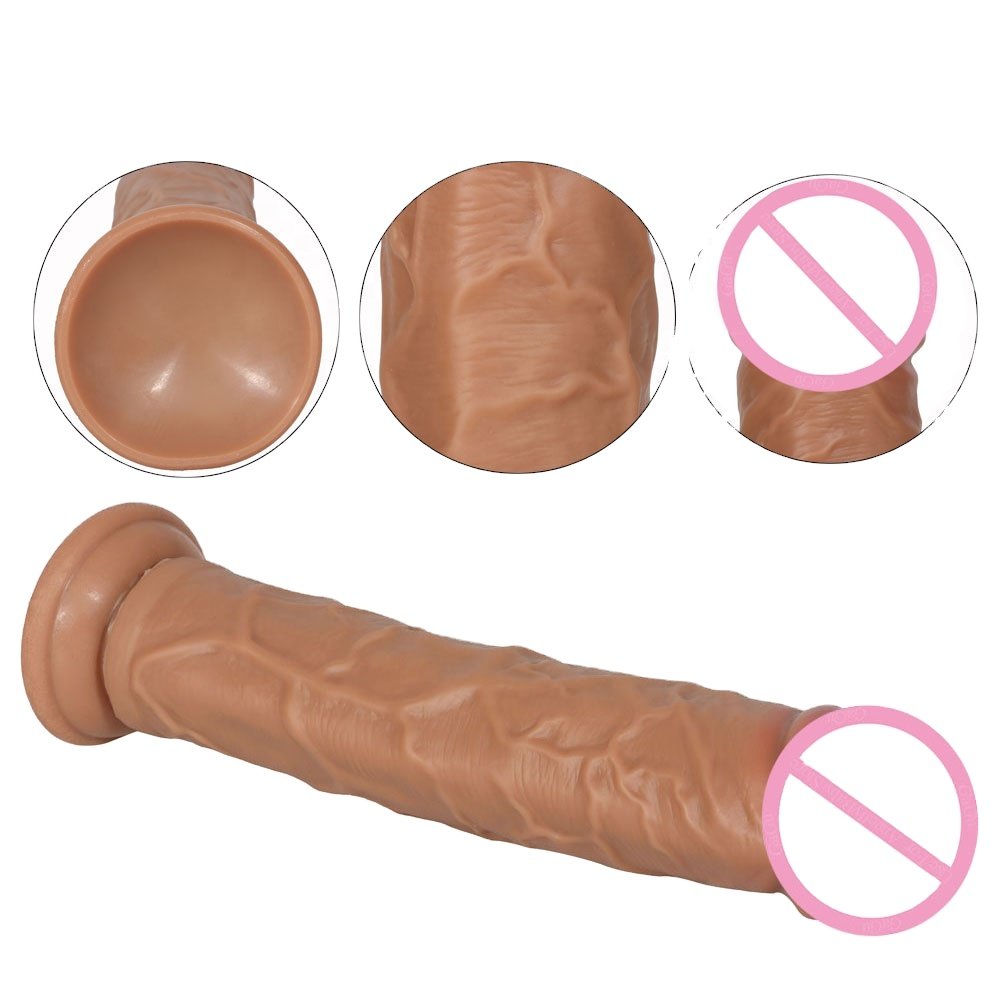 Soft Double Layer Silicone Big Dildo Realistic Long Dick Penis Butt Plug Adult Sex Toys For Woman Men Vagina Anal Massage