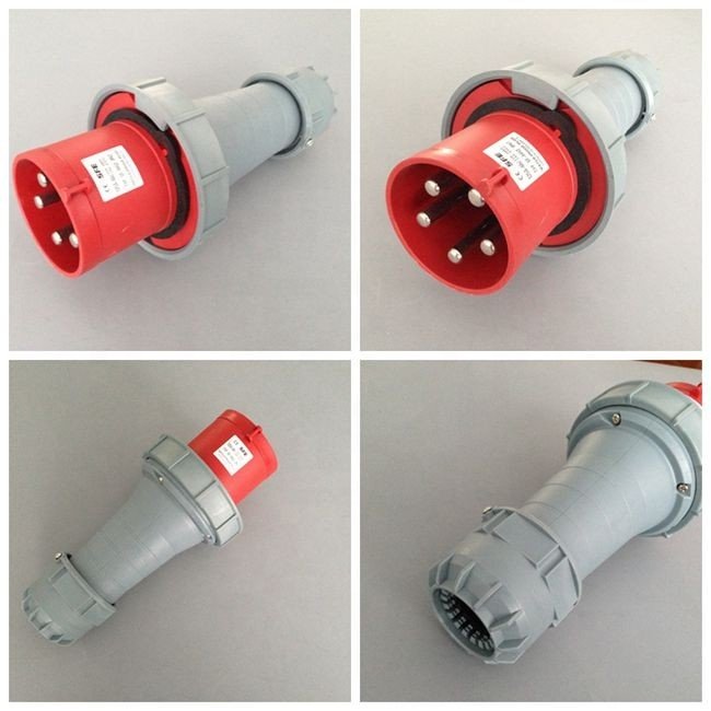 European standard male female industrial socket plug IP 67 16A32A 63 amp 5pin 3 phase socket outlet 4P waterproof 32a