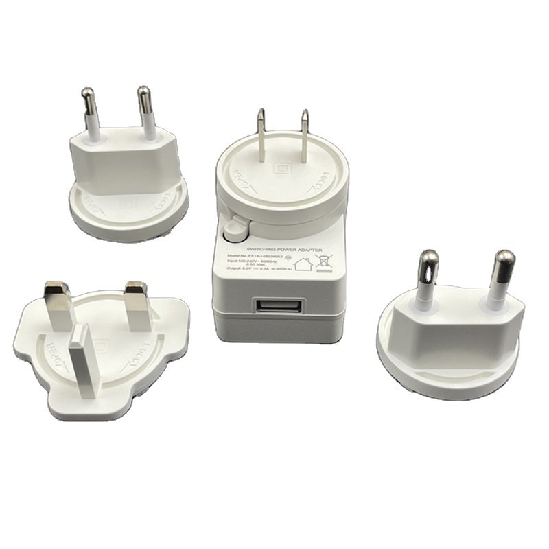 Factory Direct OEM QC3.0 USB Fast Charge 5V2A 5V3A USB interchangeable plug EU US UK specification charger 10W15W power adapter