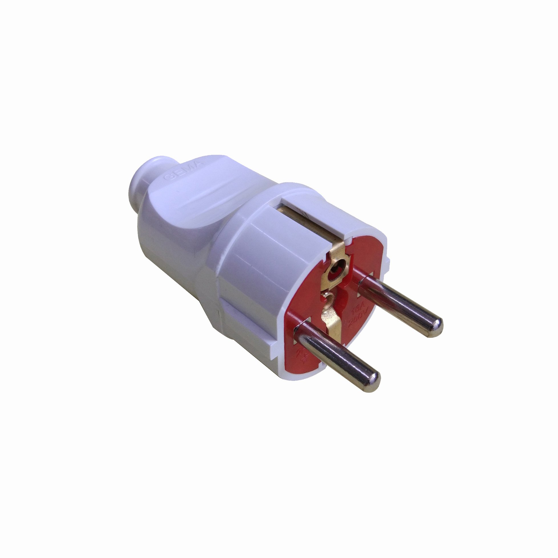 Russian style popular earthing plug 16A 250V YK220