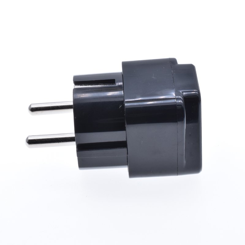 UK to EU schuko power 16A250V Travel plug European France Germany Russian Korean Outlet Type F Socket Adapter
