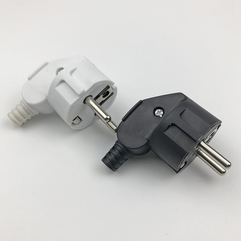 250V 16A Eu standard plug French German Korean Thai Russian 2PIN round detachable assembly power cord plug