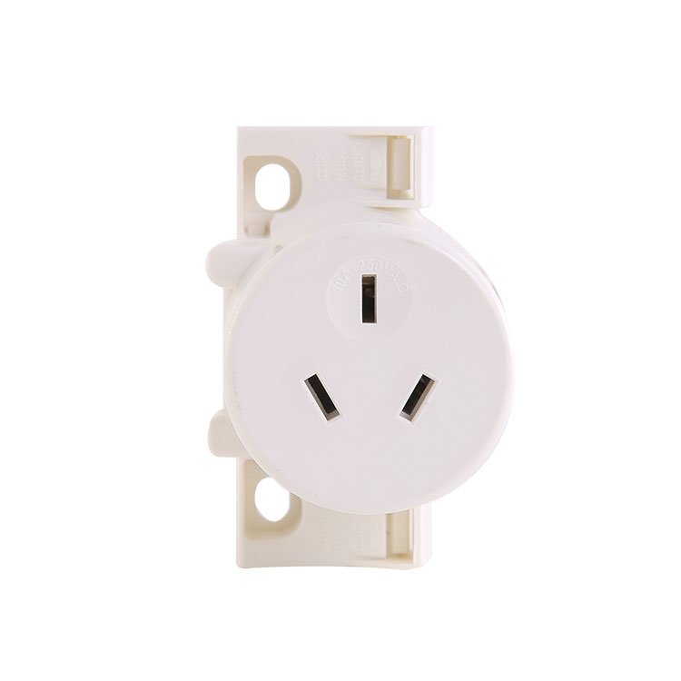3 Pin AS/NZS Quick Connect Surface Socket Plug Base