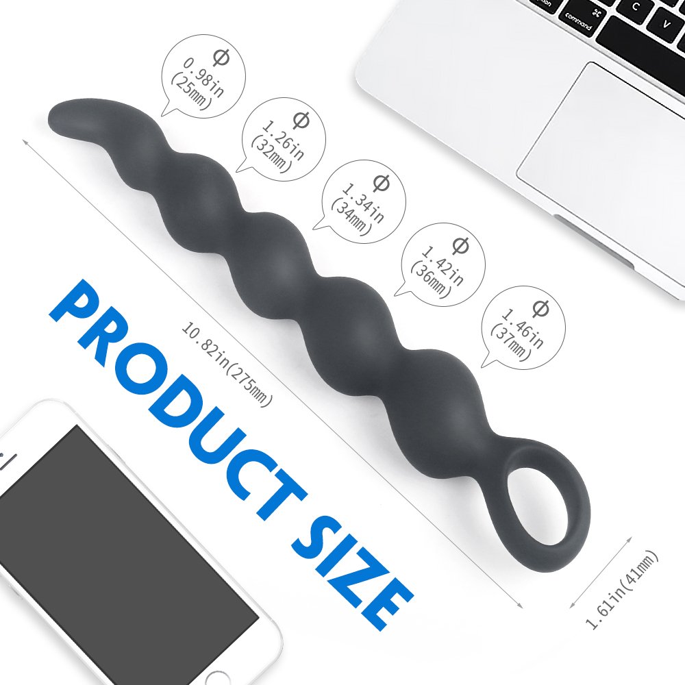 Wholesale Silicone Anal Beads Butt Plug with 4 Gradual Balls G-spot Stimulator Anal Training Sex Toy for Men Women