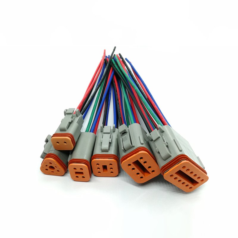 Deutsch DT Series 2/3/4 Pin Auto Electrical Wire Harness Kit, DT04-03P DT06-3S Plug Light Bar Pigtail Loom Connector Cable