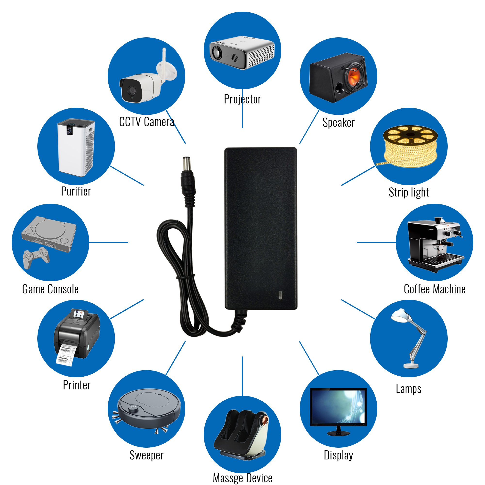 switching power supply 24V 2.5A with multi Plug original 60W universal ac dc adapter xbox one 24V 2.5a power supply