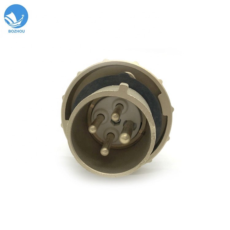 CTS3-2/15 2 pin 3 pin marine brass 32A high current watertight electric plug