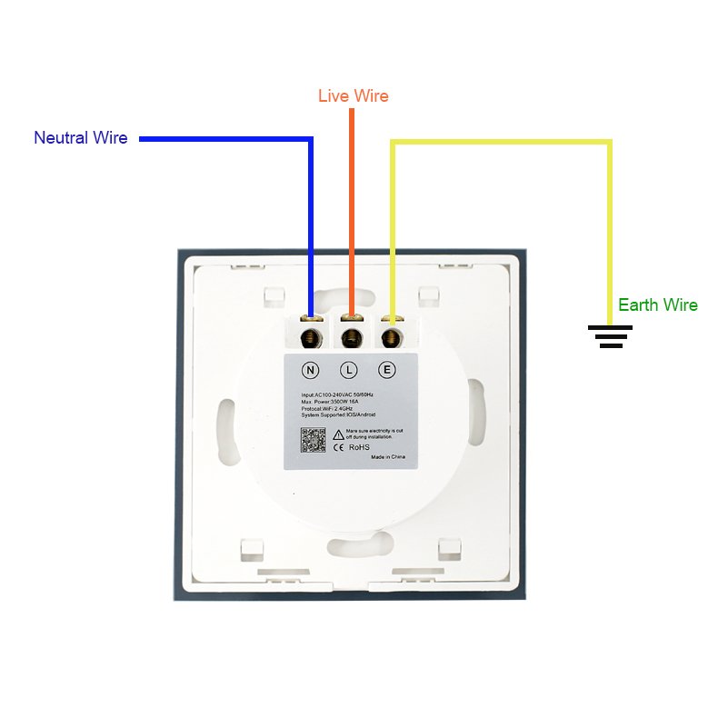 Glomarket Tuya Smart Wall Socket EU Standard Alexa Voice Phone App Timer Remote Control Smart WiFi Wall Power Socket