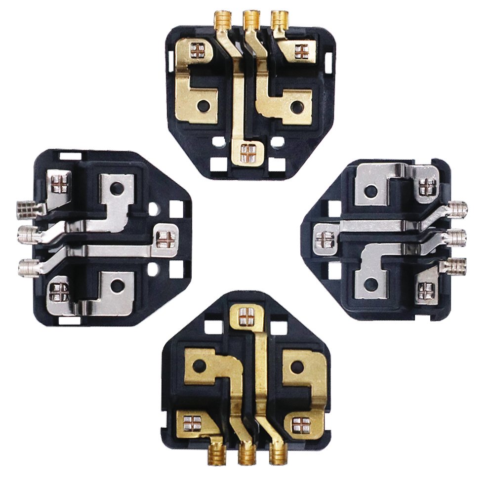 3 pin EU French Germany plug insert 4.8MM 10/16A pin bridge VDE approved