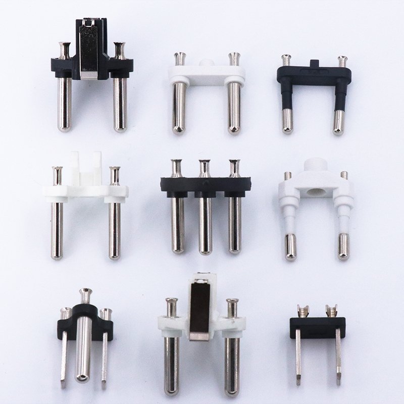 3 pin EU French Germany plug insert 4.8MM 10/16A pin bridge VDE approved