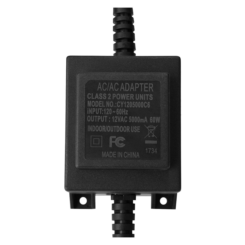 oltage Converter Transformer 110/120V to AC 12V/5A, AGPtEK 60-Watt Waterproof Power Supply Converter for Swimming Pool Light