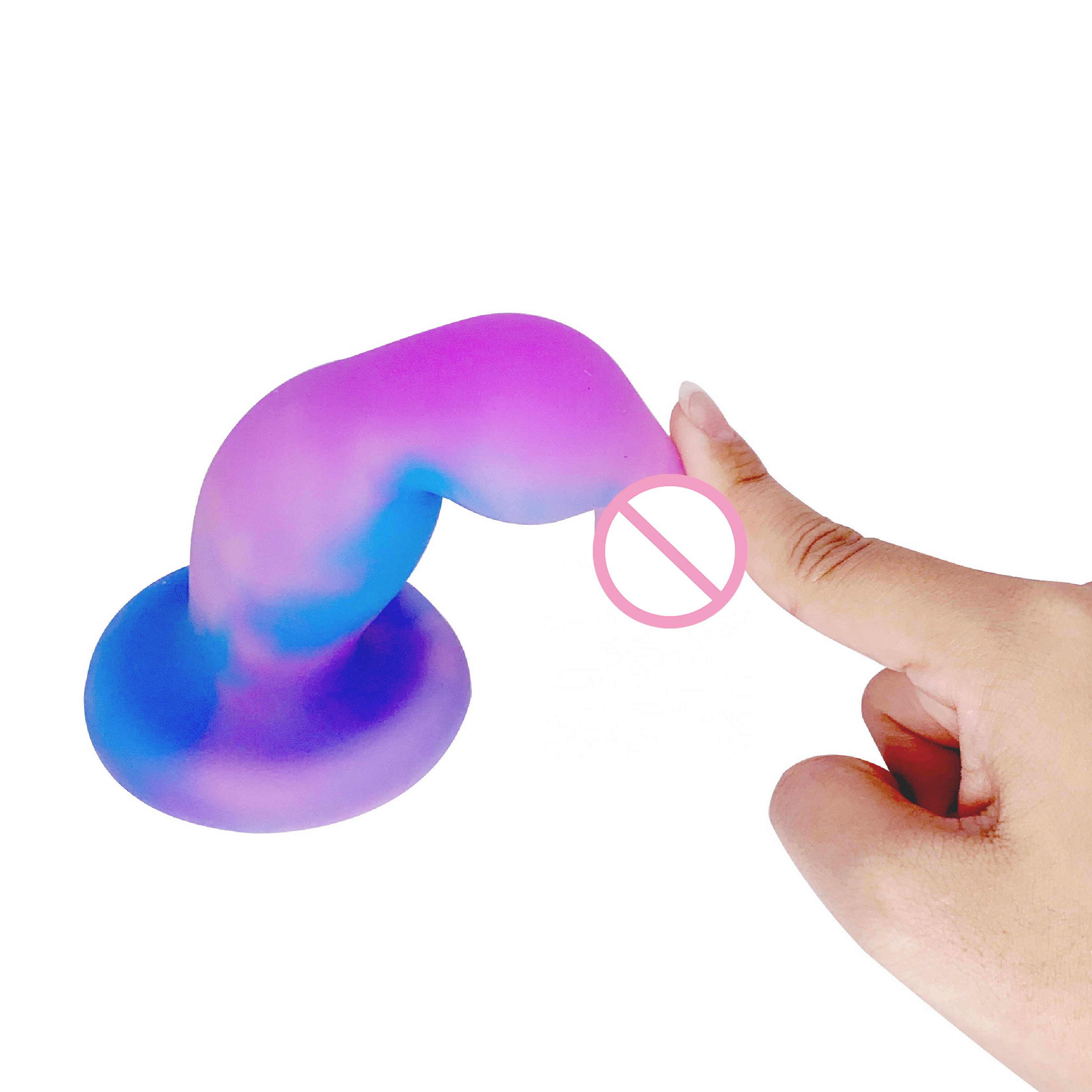 OEM ODM Pink, purple and blue tinted unique styling anal plug dildo sextoy femme anal plug male prostate massager anal butt plug
