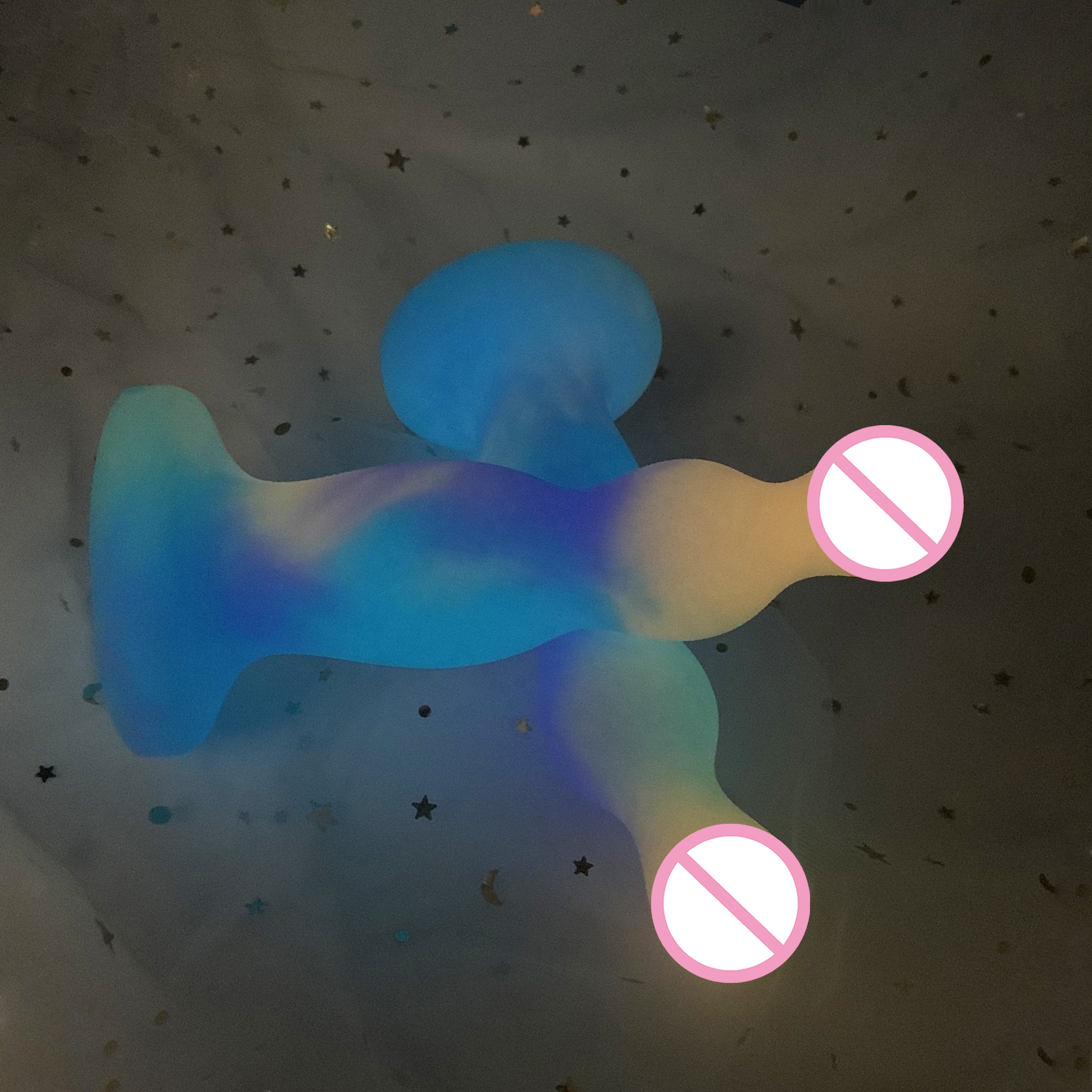 OEM ODM Pink, purple and blue tinted unique styling anal plug dildo sextoy femme anal plug male prostate massager anal butt plug