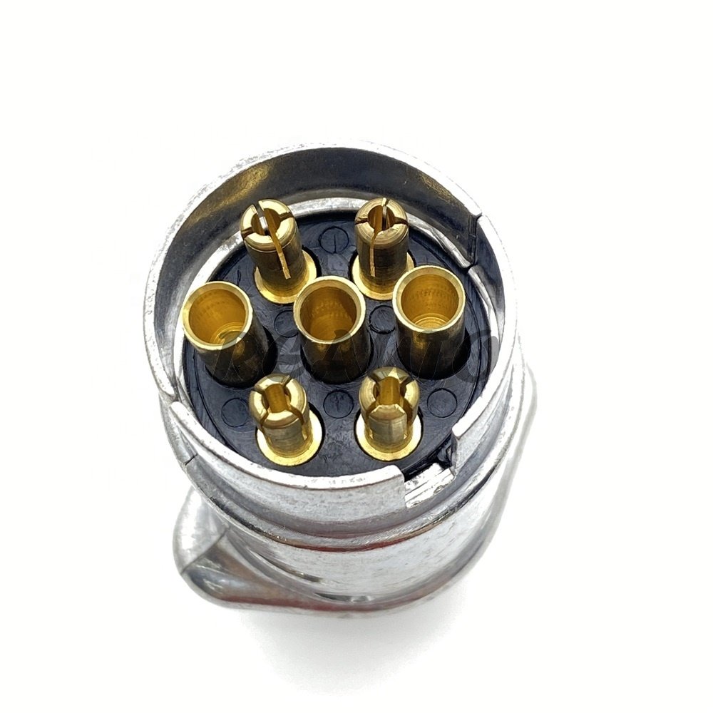 7 Pin Pole Electric Coupler Socket Adapter Plug For Heavy Duty Truck Trailer Spare Parts