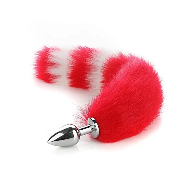 Role Cosplay Sex Toys SM Metal Butt Plug Cat Ears Headbands Fox Tail Anal Plug Ear Set
