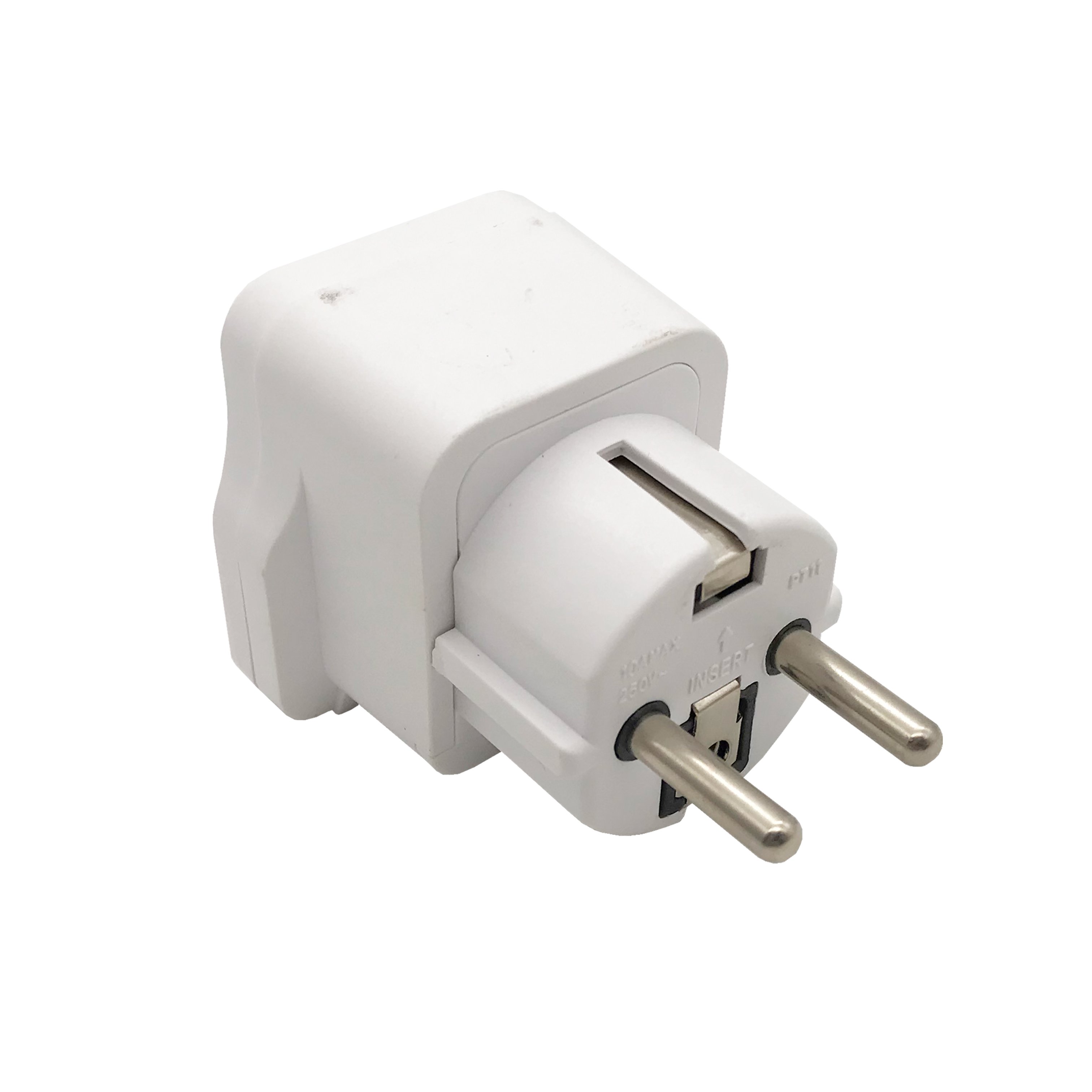 Detachable Plug Power Adapter European Travel Plug Adapter 16A 250V 2 Pin Universal Travel World Adaptor Adapt Surge Protection