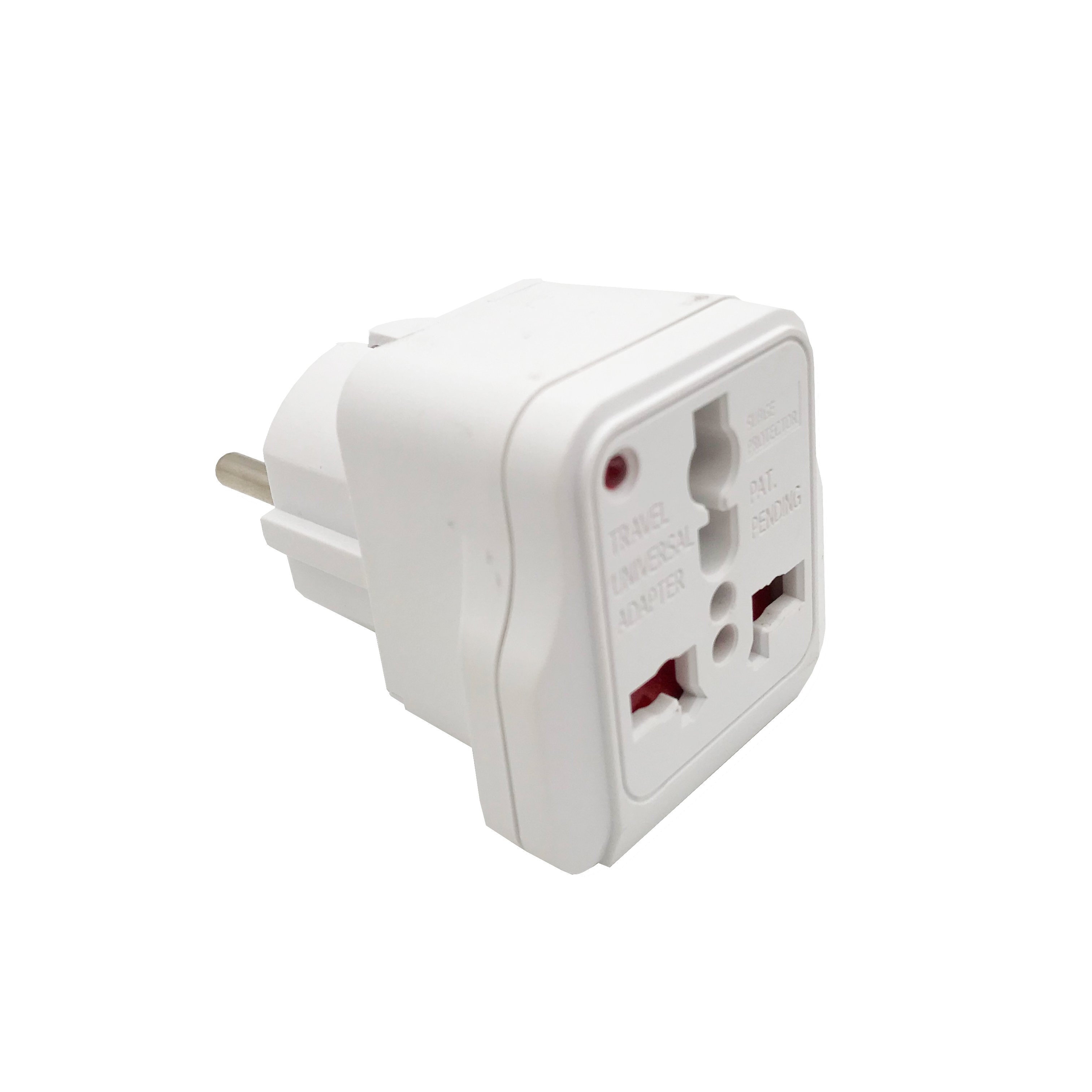 Detachable Plug Power Adapter European Travel Plug Adapter 16A 250V 2 Pin Universal Travel World Adaptor Adapt Surge Protection