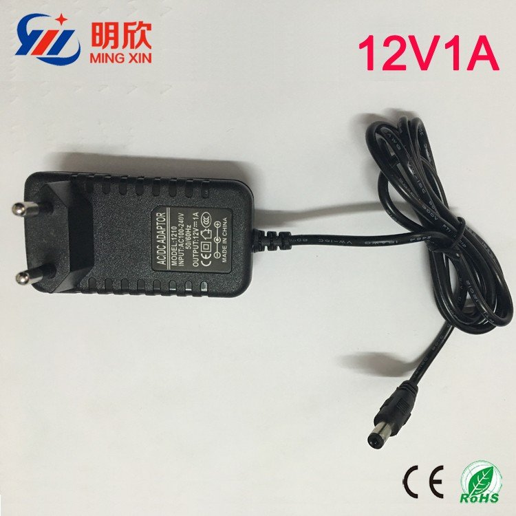 AC DC power adapter 12v 1a /12v 1000ma ac dc power supply adapter US/EU/UK plug