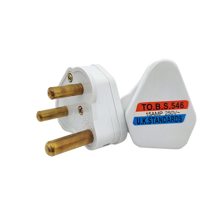 BS15 Sounth Africa 15A 3 Pin Electrical Plug Top