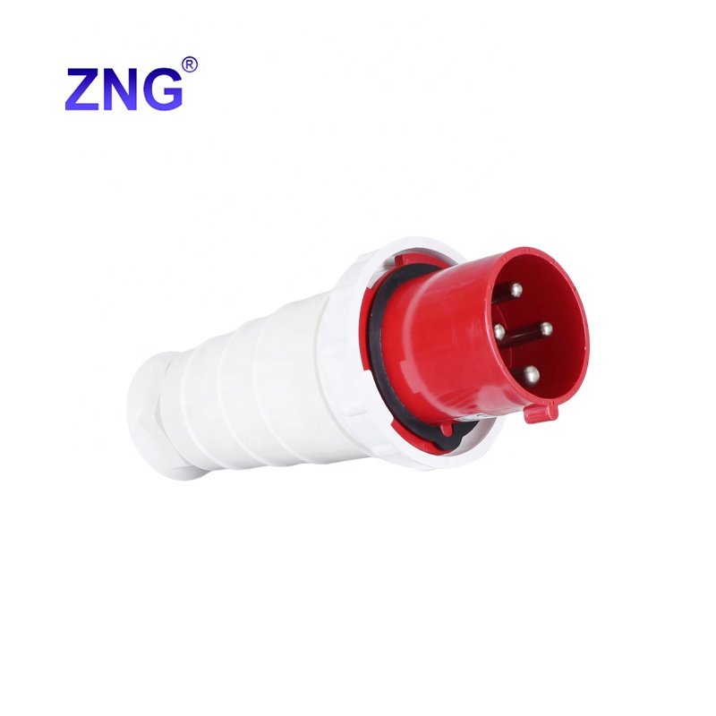 ZNG-044 IP67 Waterproof 4 Pin 380V/415V 125A Industrial Plug Socket Receptacle