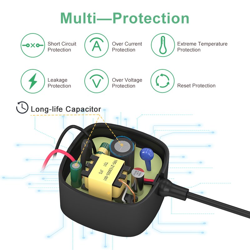 Travel Charger Intercgangeable Plug Power Adapter 5V 6V 9V 12V 15V 18V 24V 500mA 1A 1.5A 2A 2.5A 3A 4A Detachable AC DC Adapter