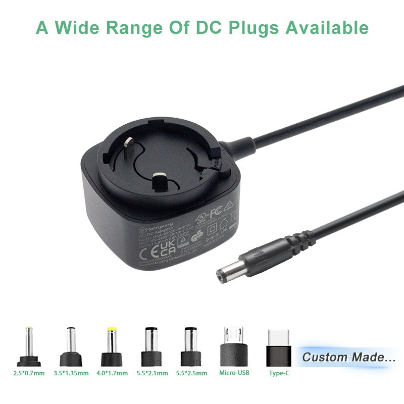 Travel Charger Intercgangeable Plug Power Adapter 5V 6V 9V 12V 15V 18V 24V 500mA 1A 1.5A 2A 2.5A 3A 4A Detachable AC DC Adapter