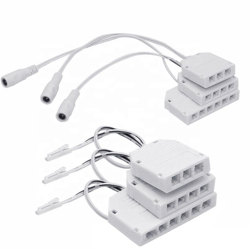 Dupont L813 2 Pin Junction Box With Plug Wire | 3 & 6 Way Connector Ports for LED Furniture Distribution