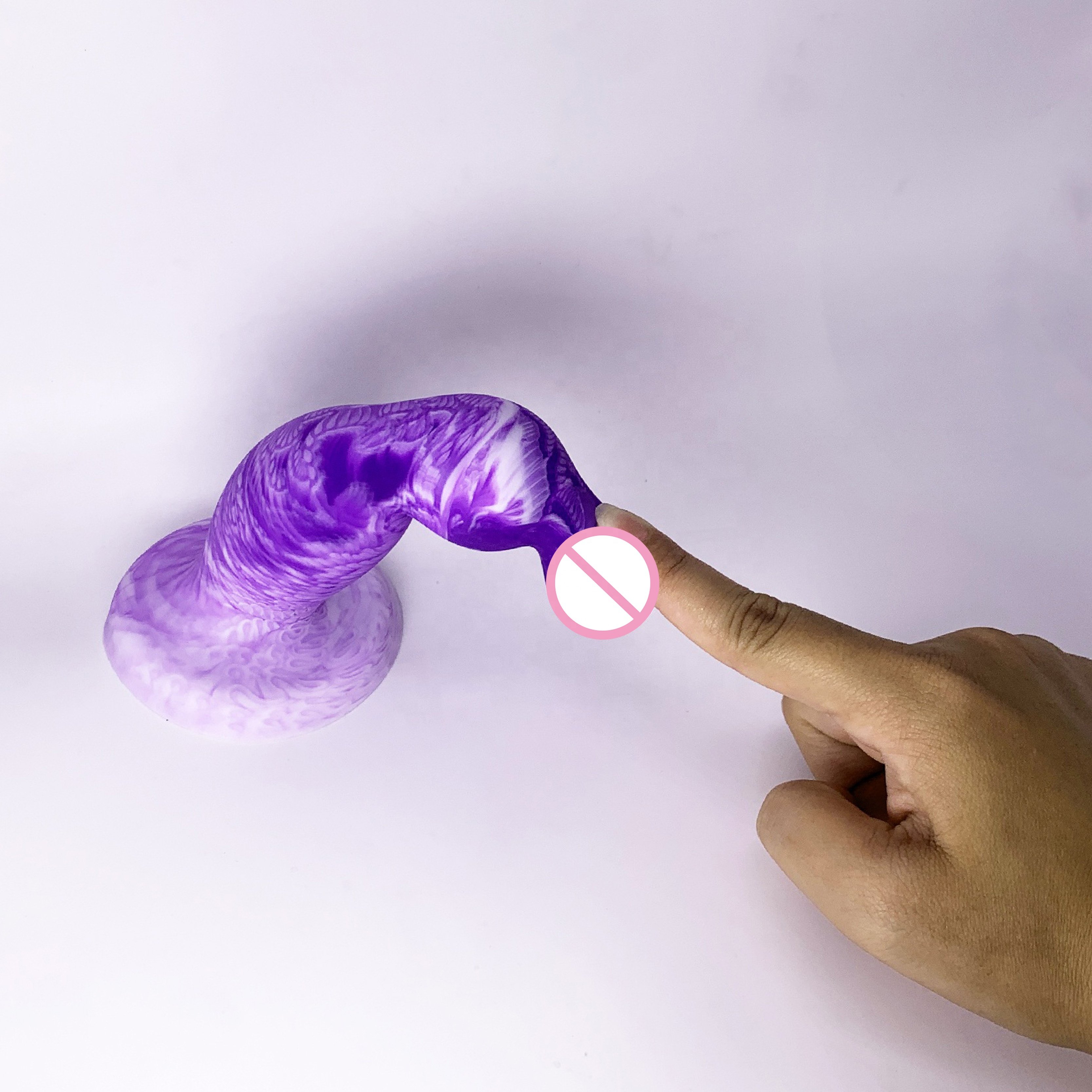 OEM ODM Purple and white mixed unique styling anal plug dildo sextoy femme anal plug male prostate massager anal butt plug penis