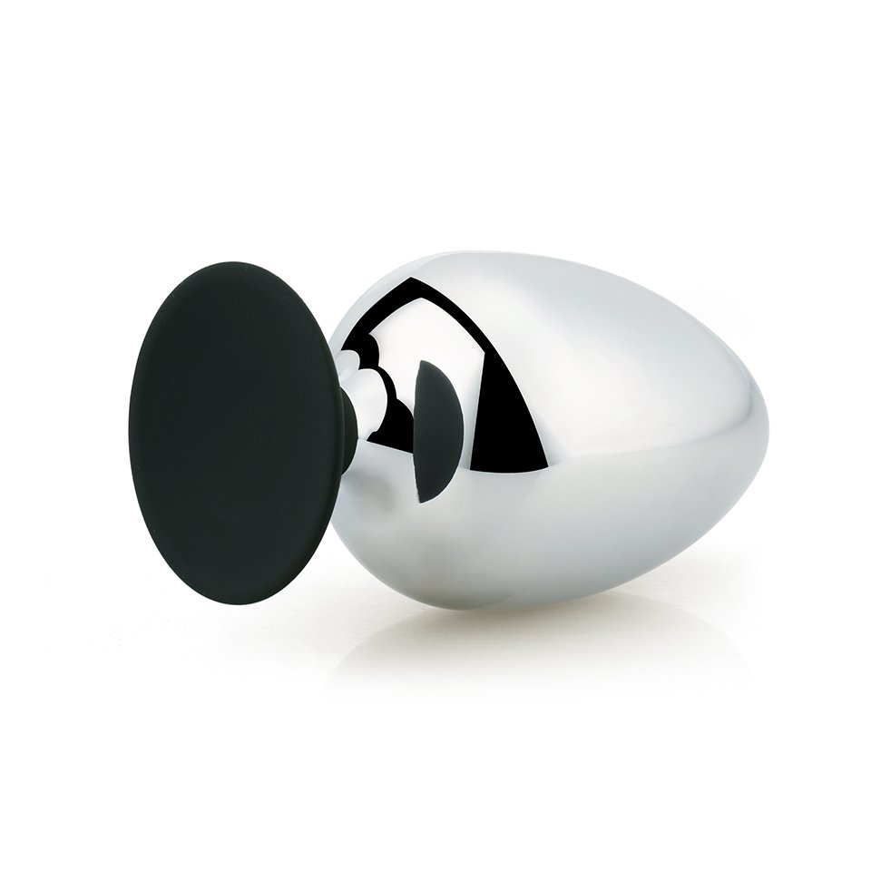 Large Size Aluminium Alloy Butt Plug Huge Silicone Cup Anal Plug Sex Toy for Men and Women Metal Material
