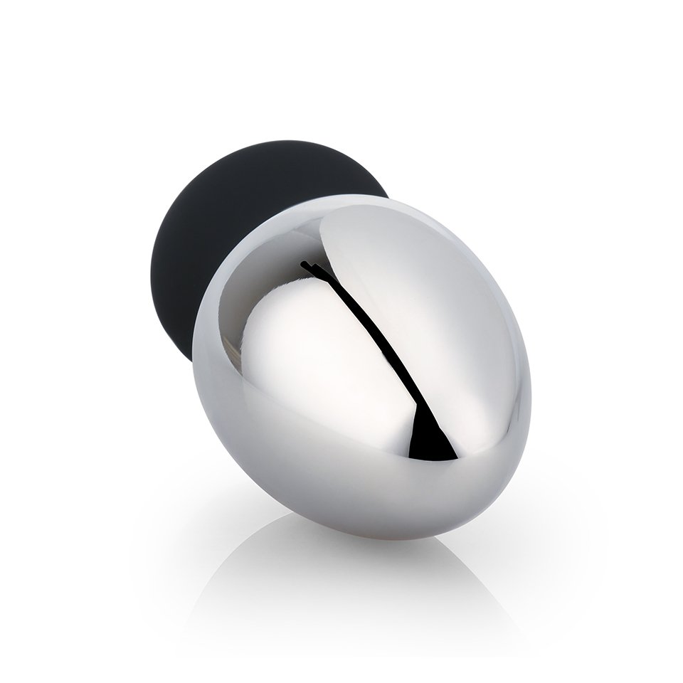 Large Size Aluminium Alloy Butt Plug Huge Silicone Cup Anal Plug Sex Toy for Men and Women Metal Material