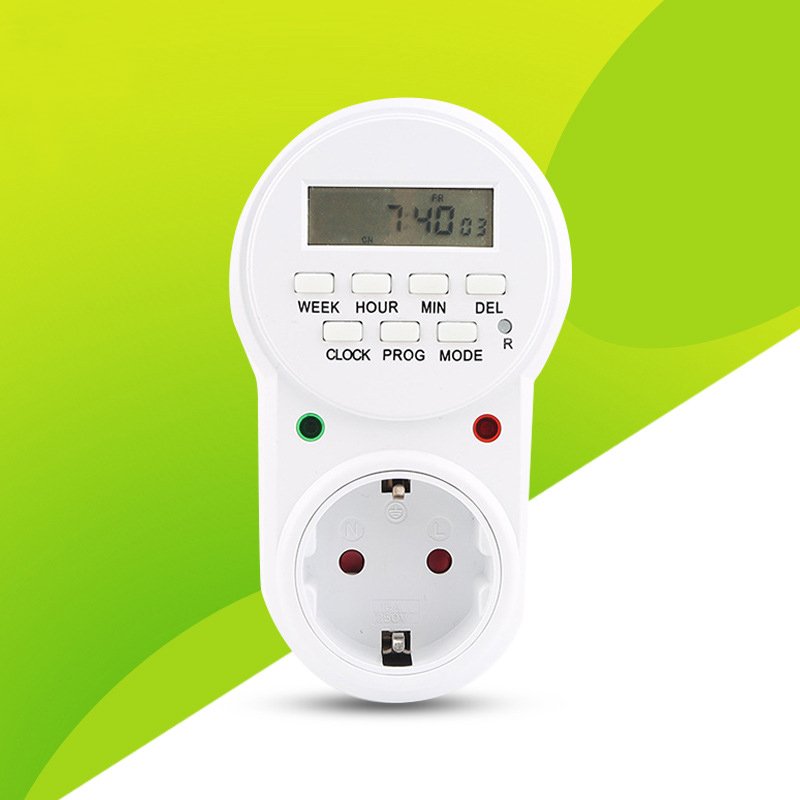 LCD Weekly Programmable Plug In Timer Switch Socket/US Digital Power Timer Socket