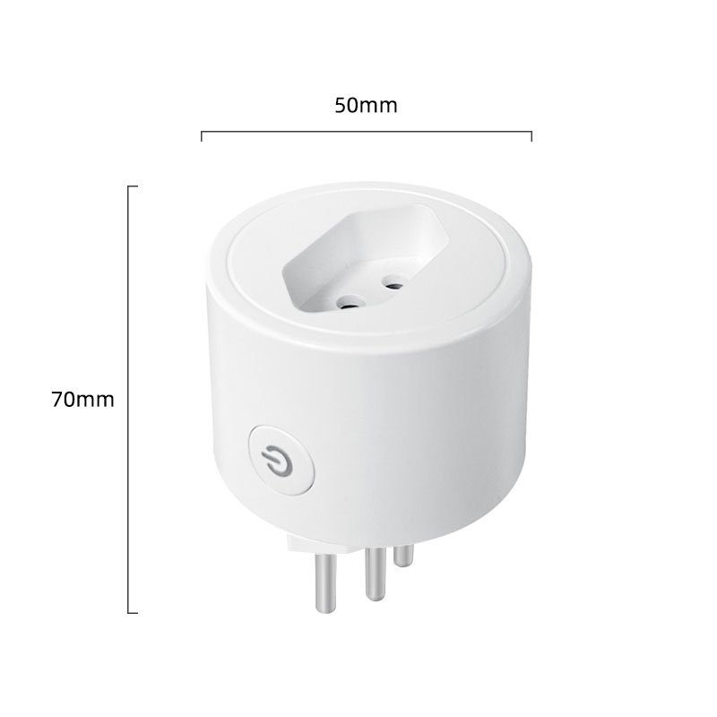 tuya wifi brazil brasil 16A app remote control smart socket plug work with alexa and google home
