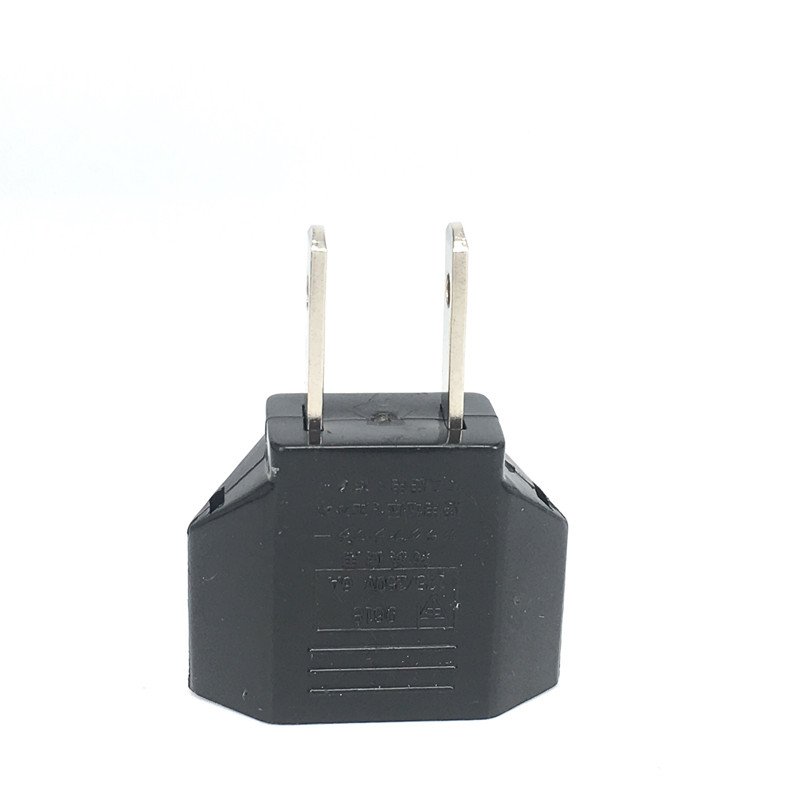 Euro 2 round pin to 2 flat Plug USA 9618-1 Copper EU to US adapters plug Socket Converter