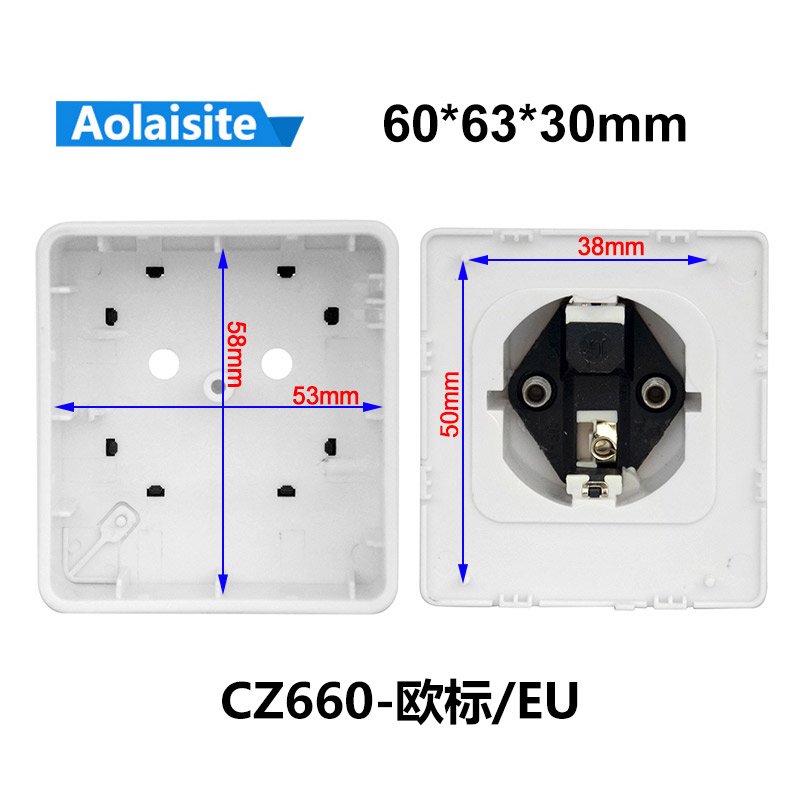 Universal Socket Plug Case Custom IOT Cover Wifi Shell PC ABS Plastic Enclosure Smart Plug Case
