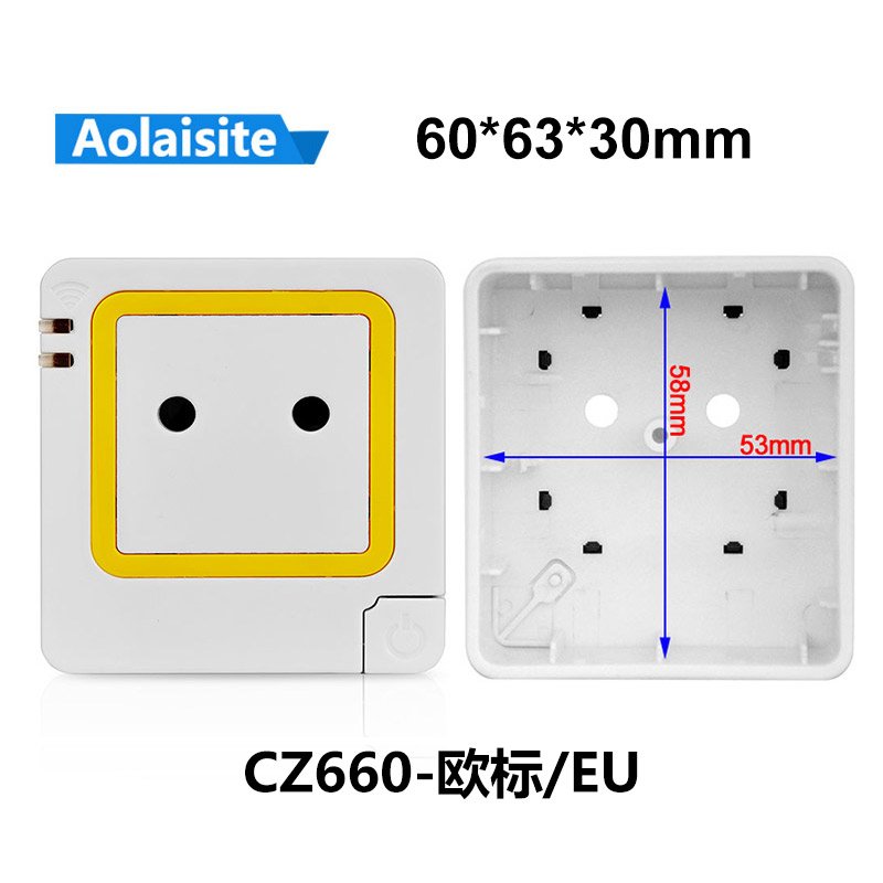Universal Socket Plug Case Custom IOT Cover Wifi Shell PC ABS Plastic Enclosure Smart Plug Case