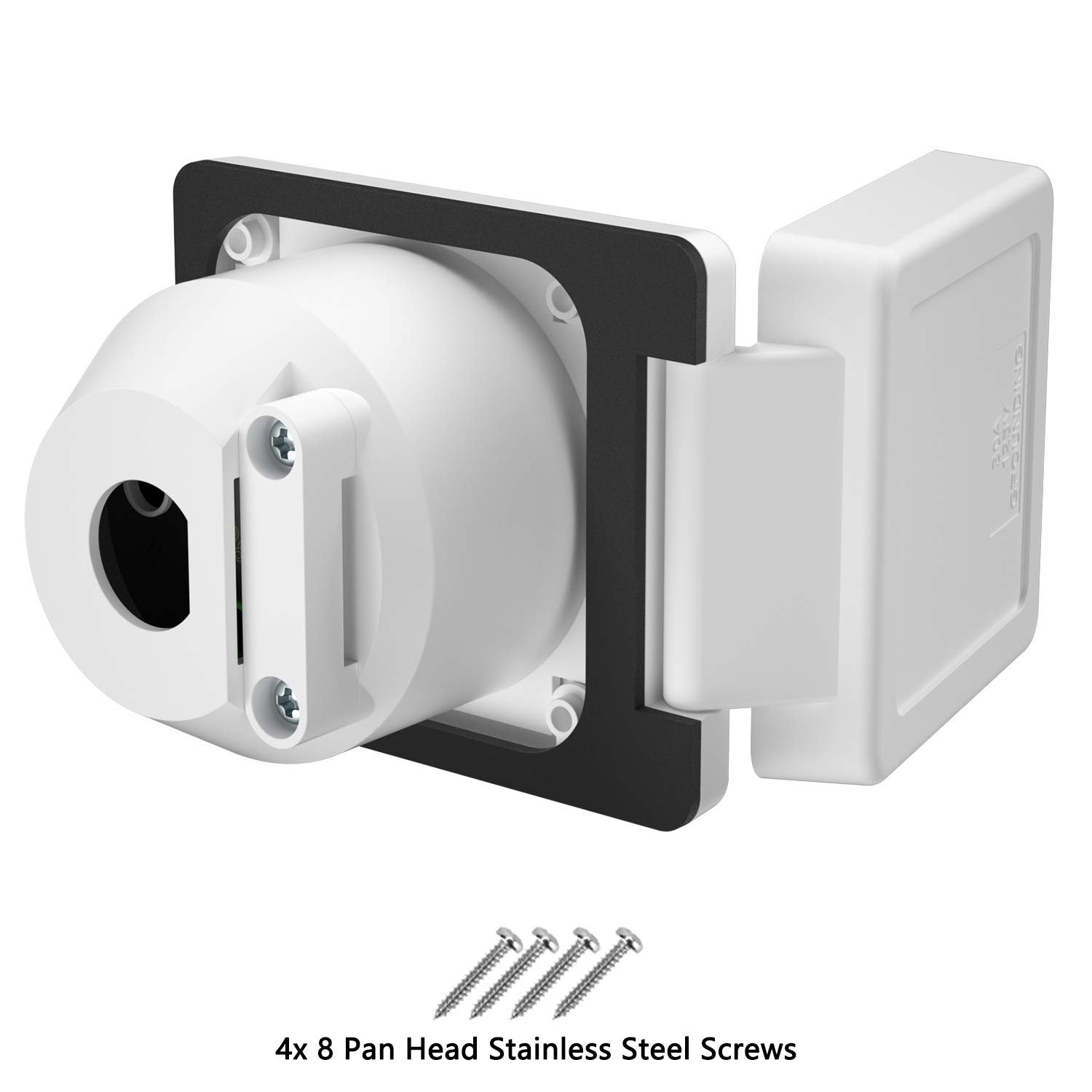 US Warehouse Shipping 50 Amp 125V AC Power Inlet Port Plug NEMA 5-50 Flanged Inlet rv power Inlet