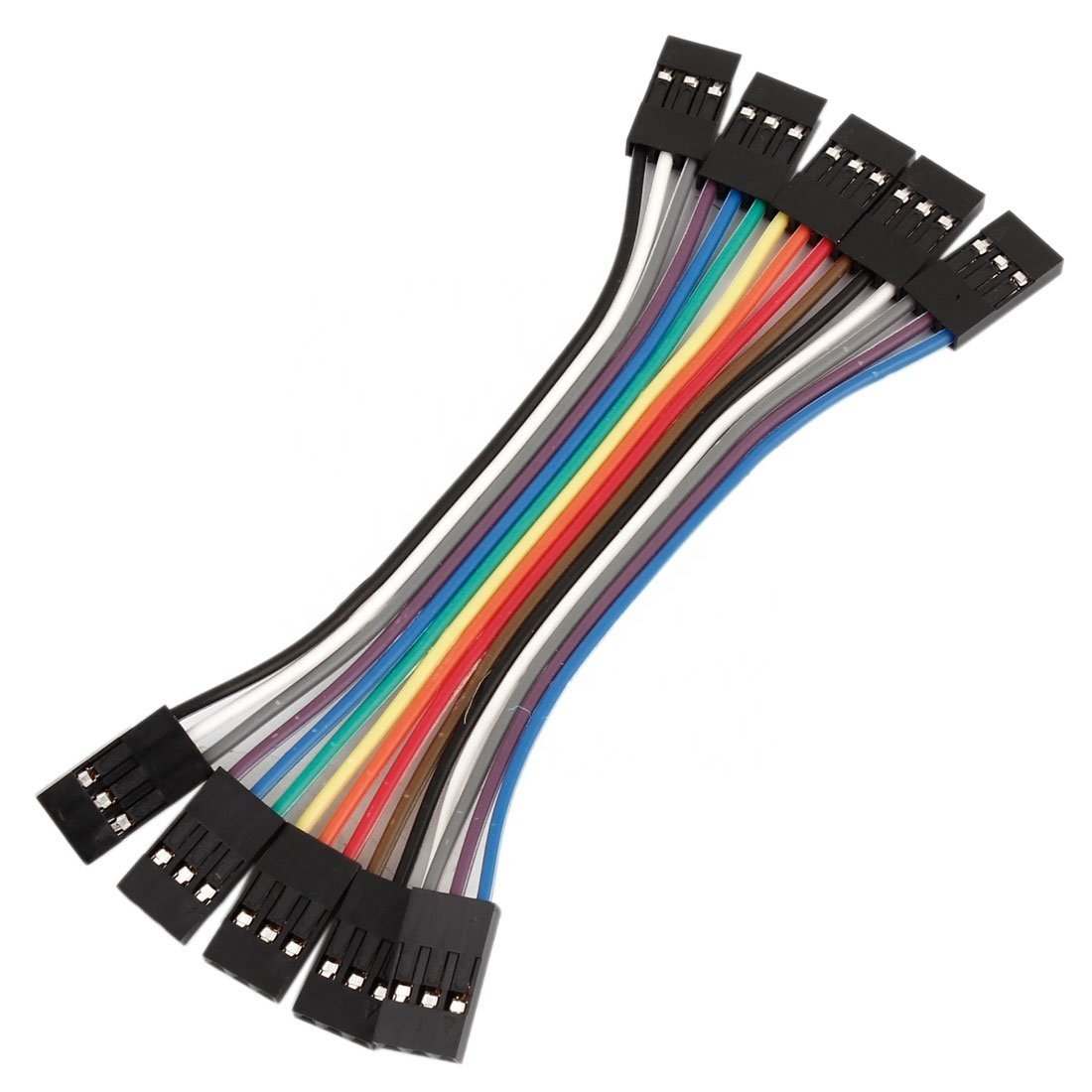 DuPont 3pin connector plug jumper wire 2.54 Length wiring harness flat cable assembly