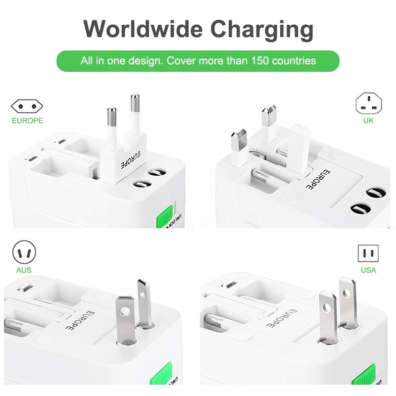 International World Wide Universal All-in-one Travel Power Adapter Plug