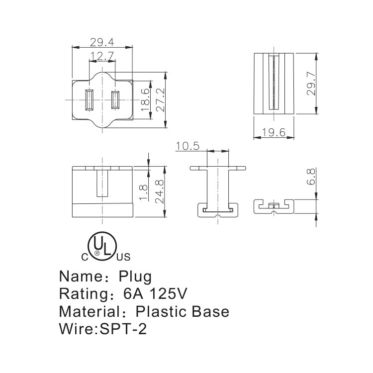 ZINGEAR Jinyu Switch 8A 125V Plug Socket Series ZE-33-2 Socket Switch Electrical Receptacle