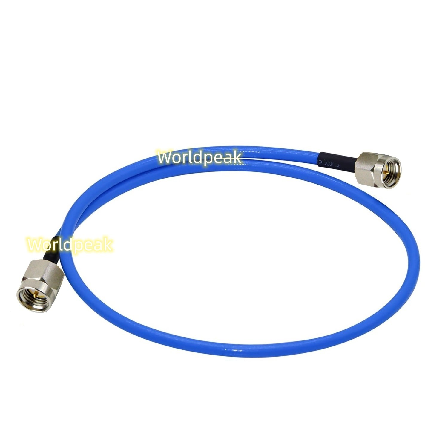 18GHz High Precision SMA Male plug to SMA male straight connector SS405 SS402 test coax Spiral Strip Flex RF Cable