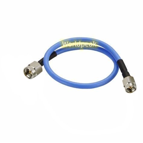 18GHz High Precision SMA Male plug to SMA male straight connector SS405 SS402 test coax Spiral Strip Flex RF Cable