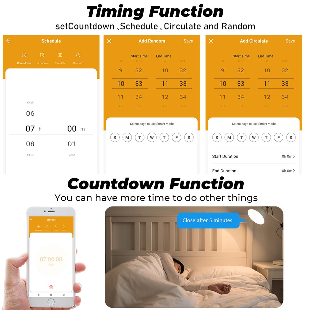 SMATRUL Adapter Wireless Remote Voice Timer 20A/16A Power Monitor Tuya Zigbee US EU Smart Socket Plug