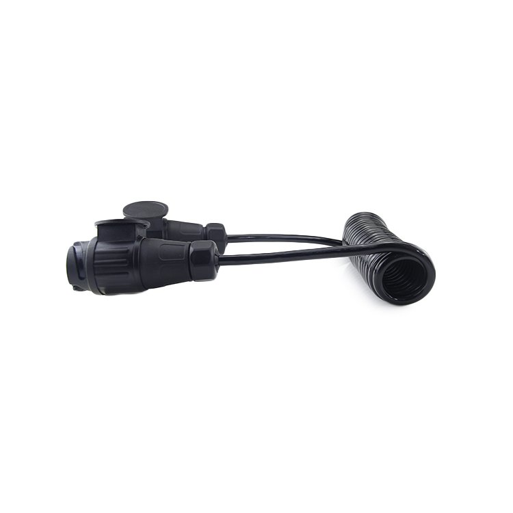 High quality 13pin TPU trailer spiral power cable for car