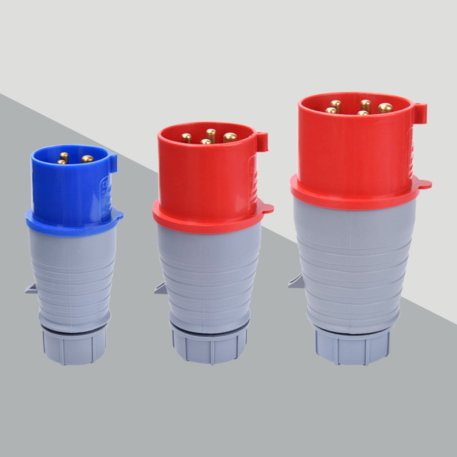 Electrical supplies IP44 3P4P5P 32A three-phase industrial plug and socket waterproof industrial plug