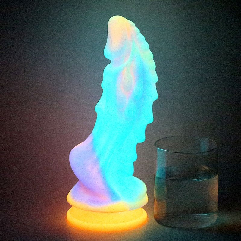 New Monster Light Up Dildo Lesbian Anal Toys Penis Huge Dragon Monster Dildo Butt Plug Adult Toys